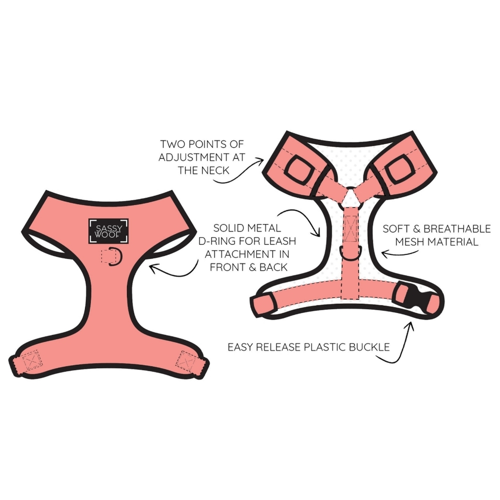 Sassy Woof Corgilicious Large Dog Harness - Picture 4 of 16